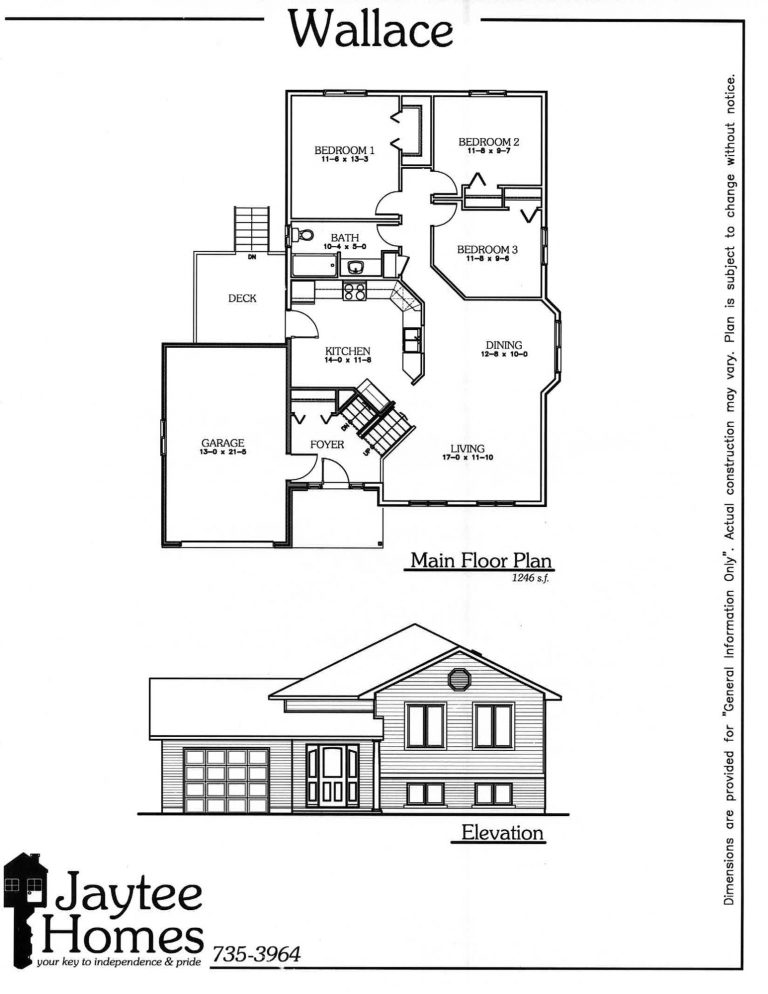 Wallace Floor Plan Petawawa Properties